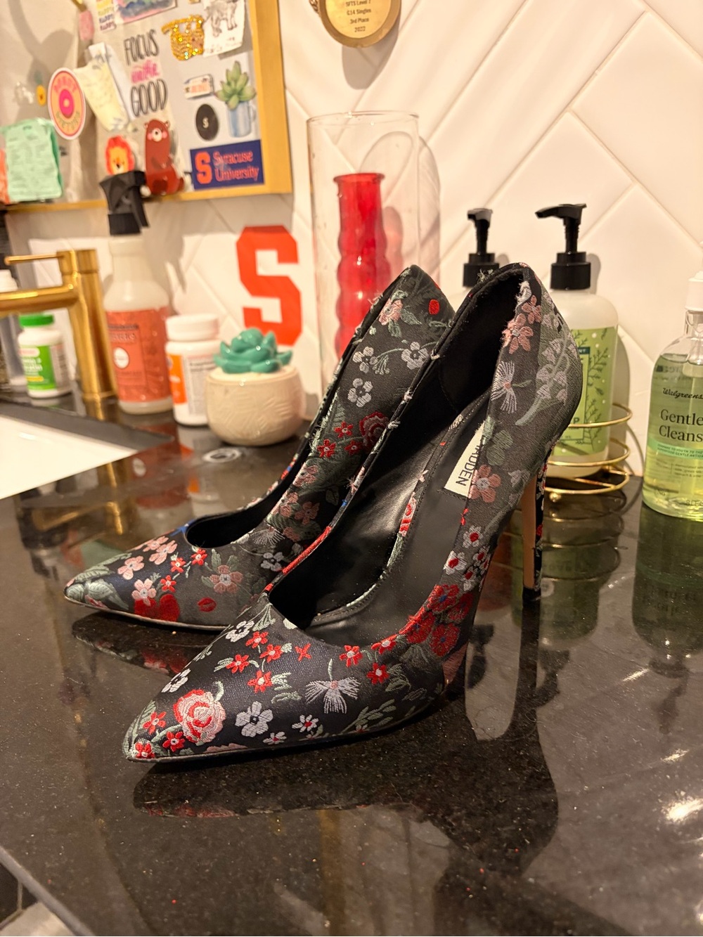 Steve Madden Floral Pointed-Toe High Heels - Women's Dress Pumps Size 8